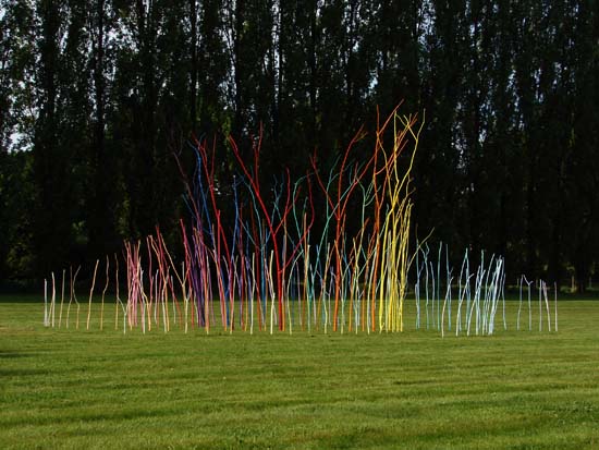 Le moulin chromatique, "Jardin des Arts", Châteaubourg, © les Fujak 2017