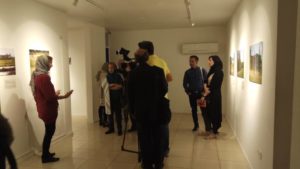 Exposition à la galerie Jaleh, Téhéran, octobre 2018