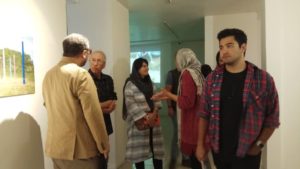 Exposition à la galerie Jaleh, Téhéran, octobre 2018