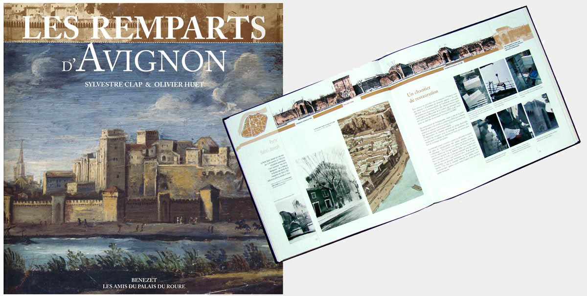 Les remparts d'Avignon, Sylvestre Clap et Olivier Huet, éditions Bénézet 2005 © les Fujak